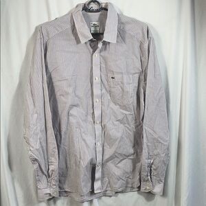 Lacoste Men's Cotton Slim Fit Button Up Size 42